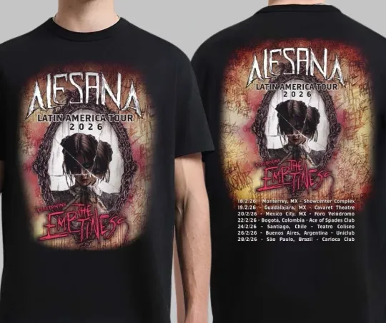 Discover Alesana Latin America Tour 2026 Mexico And South AmericaT-Shirt shirt