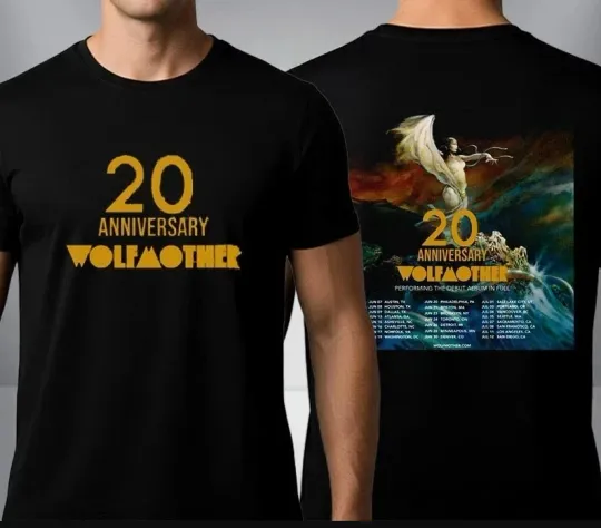 Discover Wolfmother 20 Year Anniversary USA Tour 2026 T-Shirt T-Shirt shirt