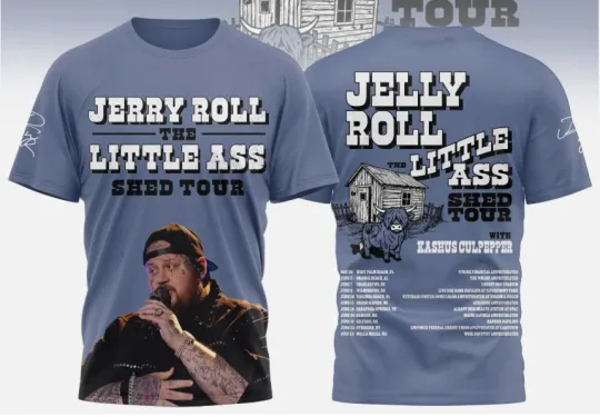 Discover Jelly Roll Little A Shed Tour 2026 All Over Print Shirts