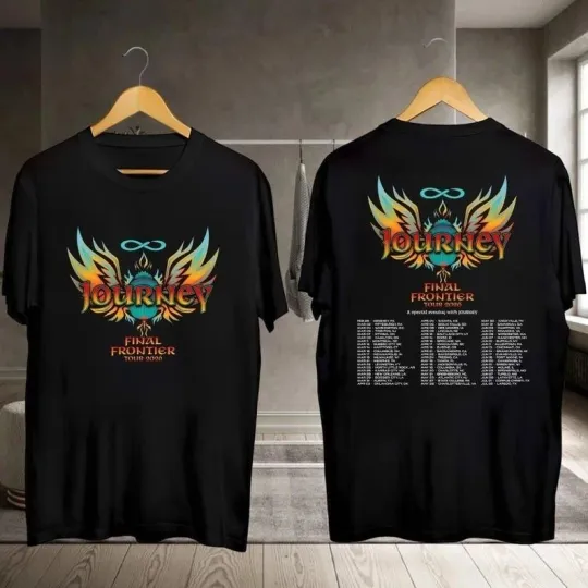Discover 2 sides Journey Final Frontier Tour 2026 T-Shirt, Journey Band Shirt