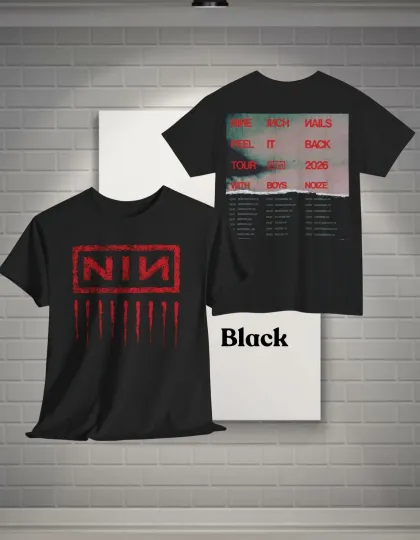 Discover Nine Inch Nails 2026 Tour Shirt NIN Merch Band Graphic Tee Gift Fast Deliver