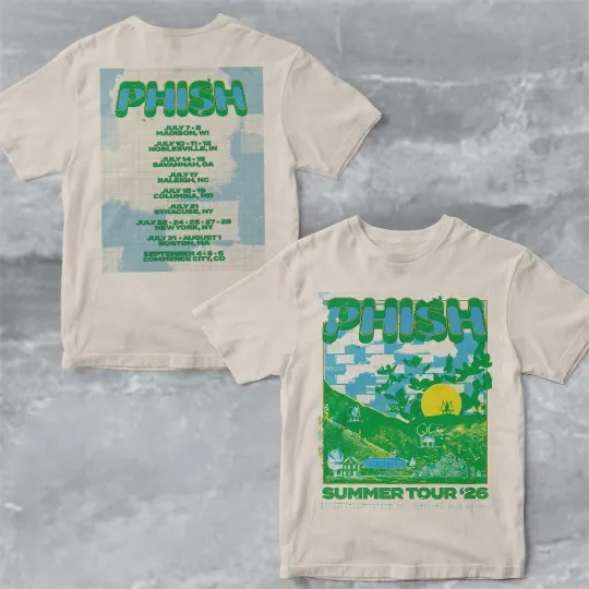 Phish Summer Tour 2026 North America Dates Shirt