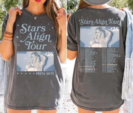 Discover Freya Skye Stars Align Tour 2026 Vintage Concert Tee