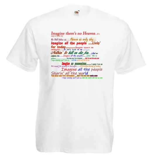 Discover J Lennon Imagine T-Shirt for Men and Women