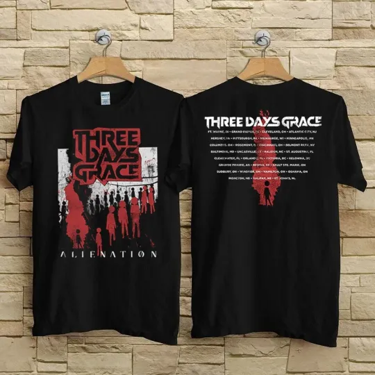 Discover Retro Three Days Grace Tour 2026 Reprint  All Size Shirt U18.412