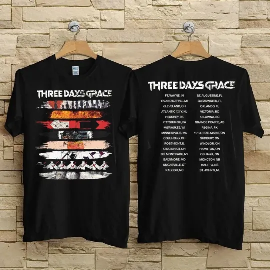 Discover New Three Days Grace 2026 Album Stripe Tour Collection Reprint All Size U18.419