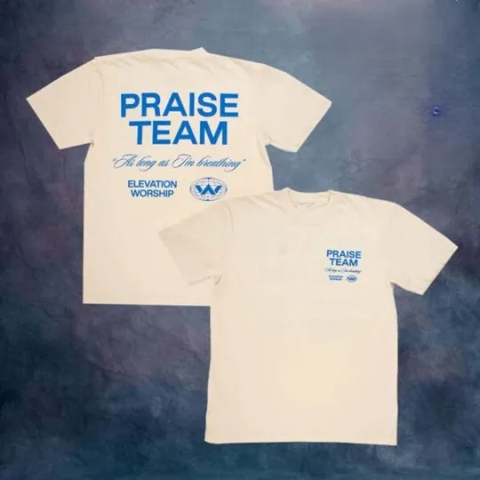 Elevation Worship Merch Elevation Nights Tour 2026 Ivory Praise Team T-Shirt