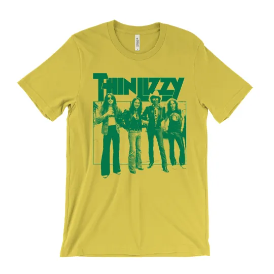 Discover Thin Lizzy T-Shirt - Jailbreak - 70s rock - green design