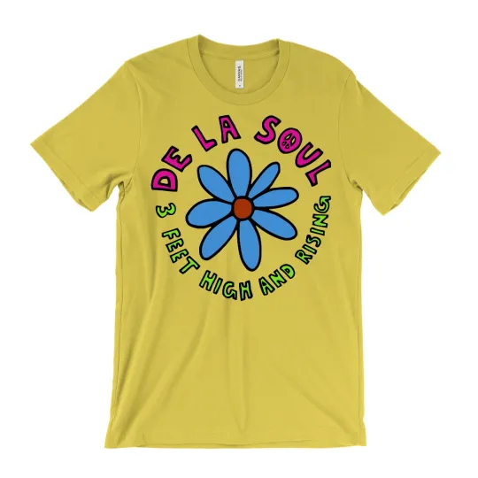 Discover De La Soul T Shirt - 3 Feet High and Rising - Flower vntg 80s 90s boom bap dove