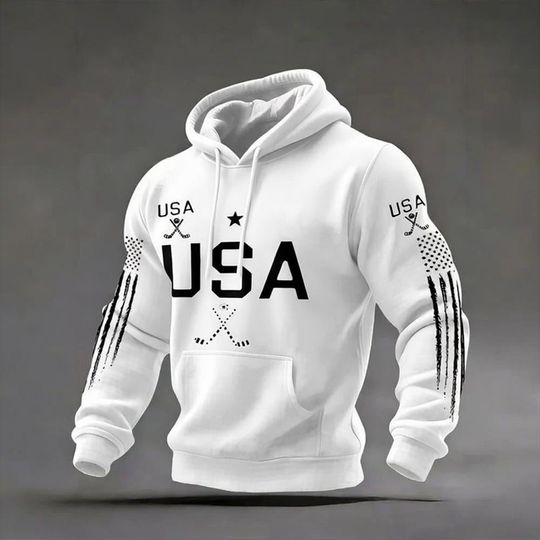 Discover 2026 Winter Olympic Ice Hockey Waffle Hoodie, Team USA Apparel,