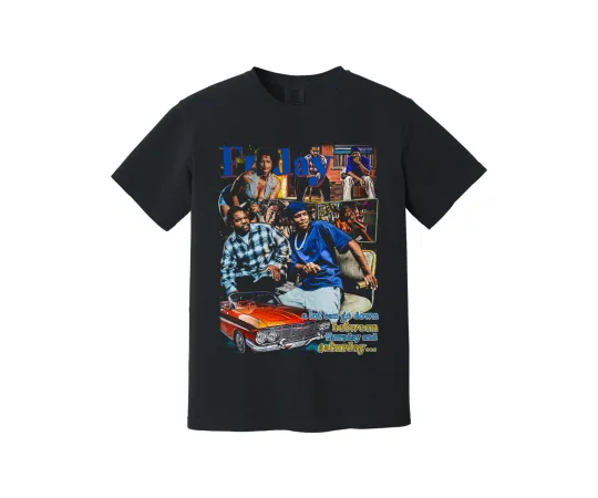 Friday Heavyweight T-Shirt 1990s Movie Hip Hop Chris Tucker Ice Cube