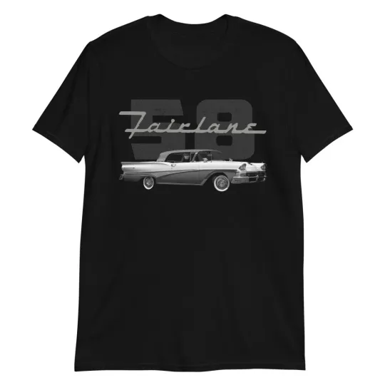Discover 1958 Fairlane 500 Skyliner Antique Car Short-Sleeve Unisex T-Shirt