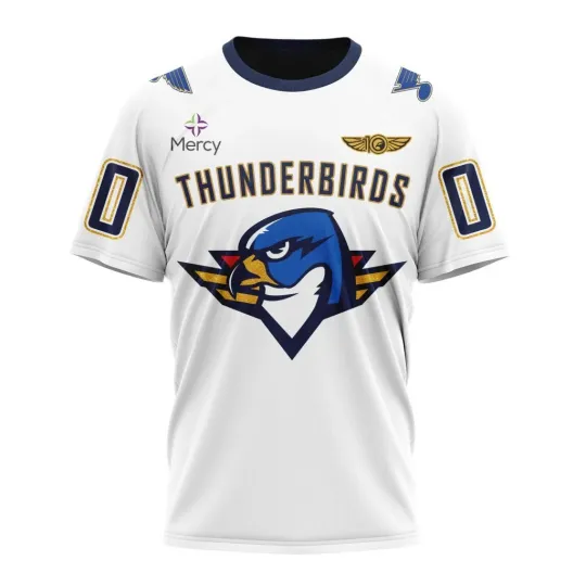 Discover Springfield Thunderbirds Personalized 2025-26 White Design Gifts for Hockey Fans