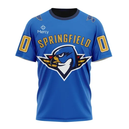 Discover Springfield Thunderbirds Personalized 2025-26 Blue Design Gifts for Hockey Fans