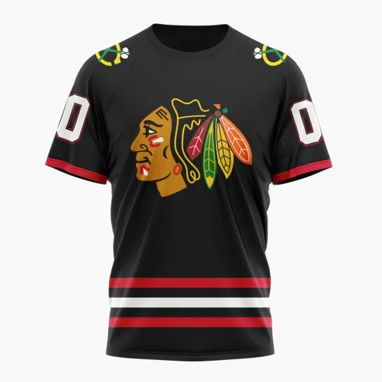 Discover Chicago Blackhawks Personalized 2025-26 Black Design Gifts for Hockey Fans