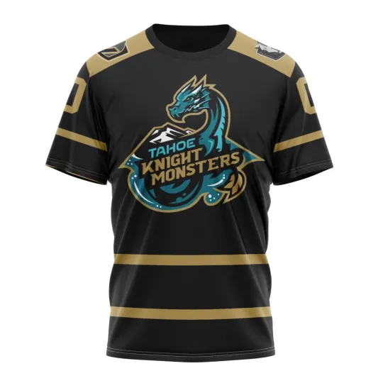 Discover Tahoe Knight Personalized 2025-26 Golden Design 3D Hockey