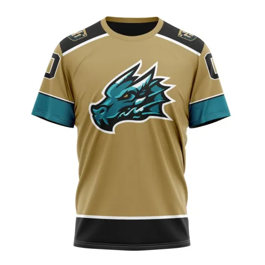 Discover Tahoe Knight Personalized 2025-26 Gold Design 3D Hockey