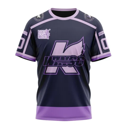 Discover Kalamazoo Personalized Hockey Fights Cancer Design 3D Hockey