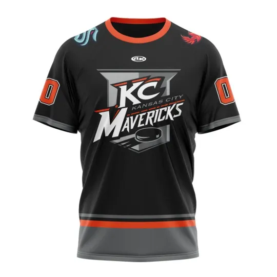 Discover Kansas City Personalized 2025-26 Black Alternate Design 3D Hockey