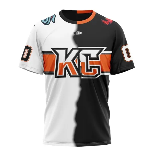 Discover Kansas City Personalized 2025-26 White Mix Black Design 3D Hockey