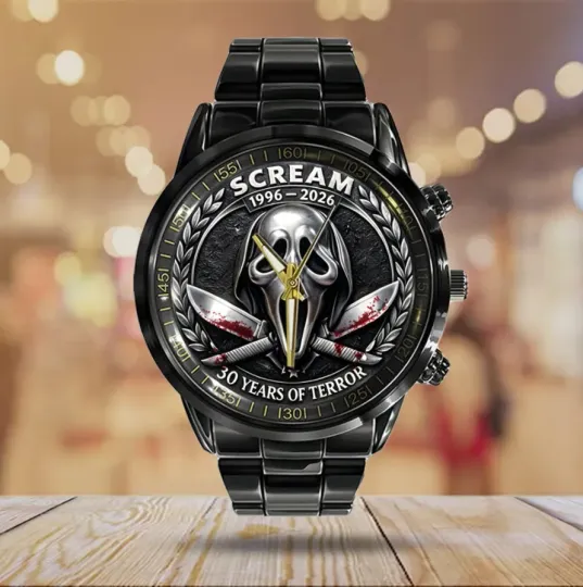 Discover Scream 30Th Anniversary Black Stainless Steel Watch