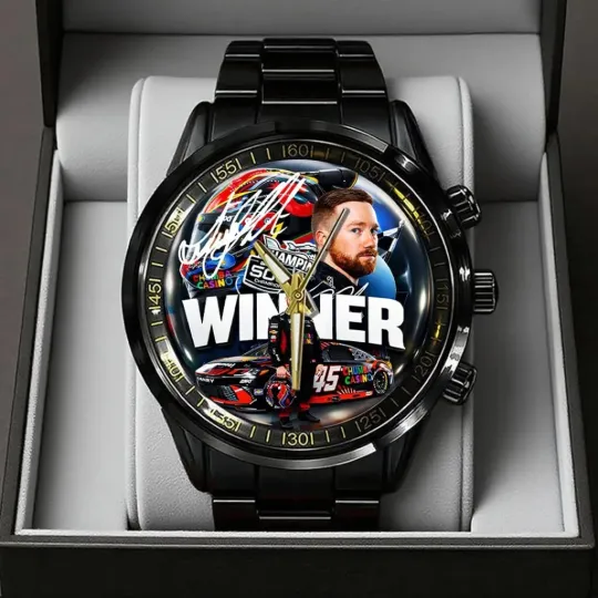 Discover Tyler Reddick 2026 Daytona 500 Champion Black Stainless Steel Watch