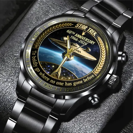 Discover Star Tre k 60th Anniversary 2026 Black Stainless Steel Watch