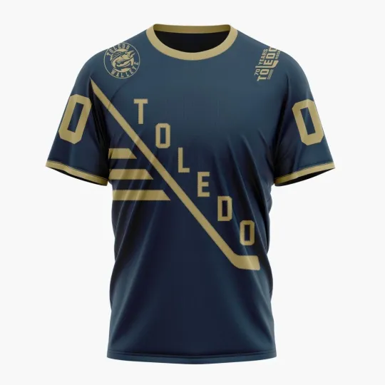Toledo Walleye Personalized 2025-26 Heritage Design 3D Hockey