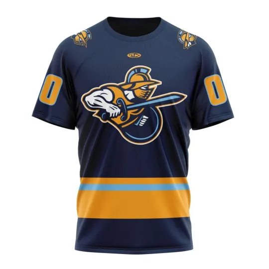 Discover Atlanta Gladiatosrs Personalized 2025-26 Navy Design 3D Hockey