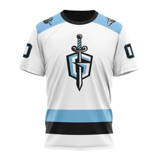 Atlanta Gladiatorss Personalized 2025-26 White Design 3D Hockey