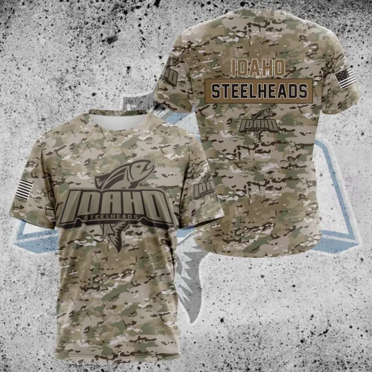 Premium Idaho Steelheadss Camo Design 3D Sport Hockey For Father Day For Men