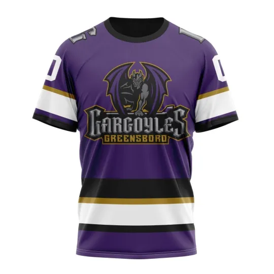 Discover Greensboro Gargoyless Personalized Purple Design 3D Hockey