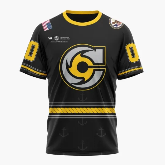 Discover Cincinnati Cycloness Personalized 2025-26 Military Appreciation Design 3D Hockey