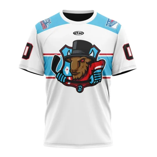 Discover Bloomington Bisons Personalized 2055-26 White Design 3D Hockey