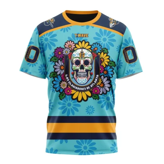 Atlanta Gladiatorss Personalized 2025-26 Dia De Muertos Design 3D Hockey