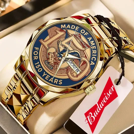 Discover Budweiser 150th Annieversary Alloy Luxury Quartz Watch – 5258