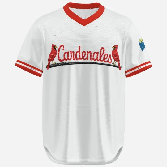 Discover Cardenales de Lara Vintage White Baseball Shirt