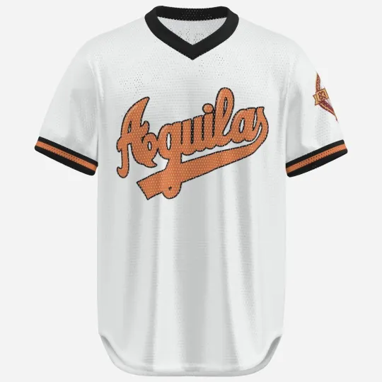 Aguilas del Zulia 1983 1984 Baseball Shirt Campeones del Caribe White