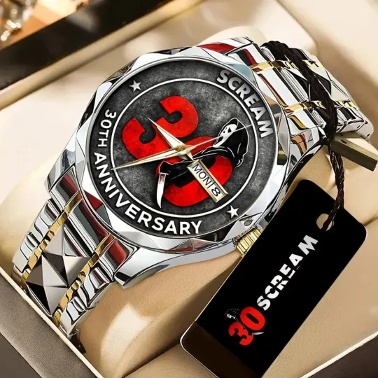 Discover Scream 30th Anniversary Alloy Luxury Quartz Watch