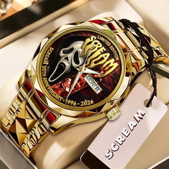 Discover Scream 30th Anniversary Alloy Luxury Quartz Watch