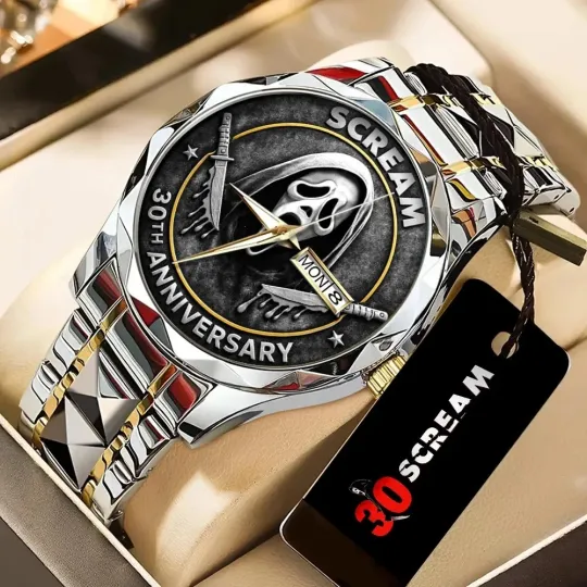 Discover Scream 30th Anniversary Alloy Luxury Quartz Watch