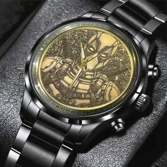 Discover Deadpool  Black Stainless Steel Watch For Men