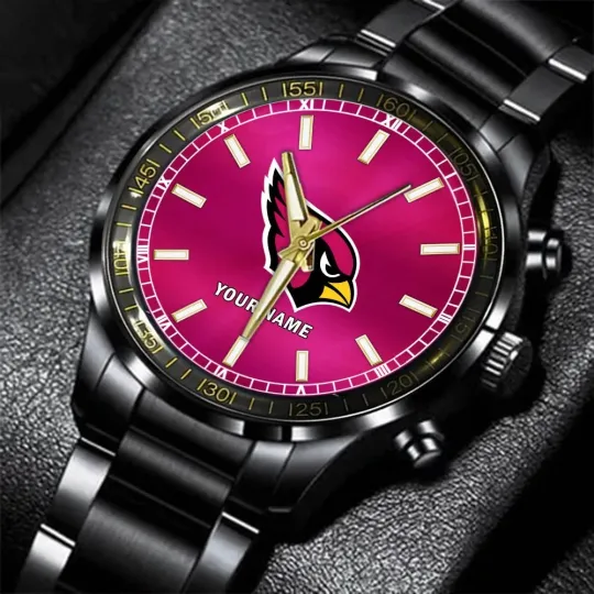 Discover Arizonna Football Team Cardinalss Black Fashion Watch Gifts For Sport Fans