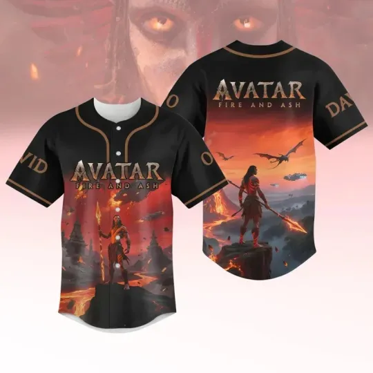 Custom Disney Avatar Fire And Ash Custom Adult Baseball Jersey Shirt