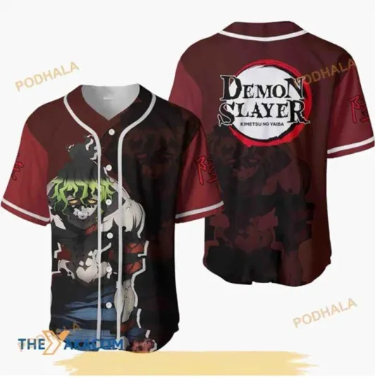 Discover Gyutaro Kimetsu Anime Adult Baseball Jersey Shirt