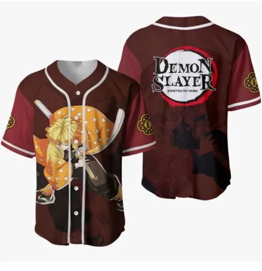 demon zenittsu Agatsuma Adult Baseball Jersey Shirt