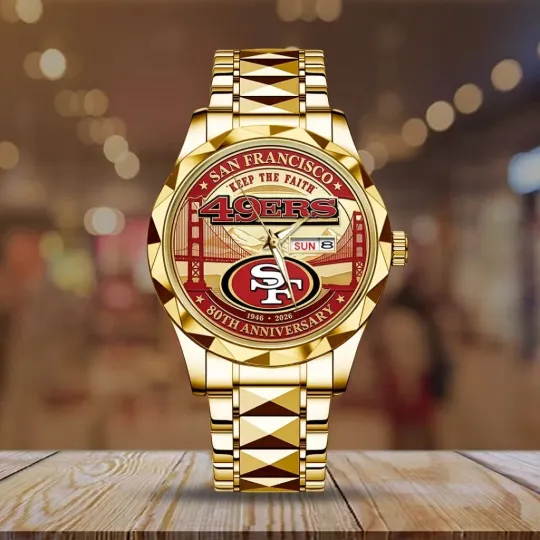 Discover 49ers 80th Anniversary 2026 Alloy Luxury Quartz Watch