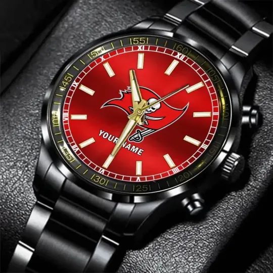 Discover Tampa Bay Football Team Buccaneerss Black Fashion Watch Gifts For Sport Fans AZW