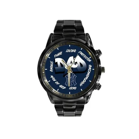 Discover New York Baseball Team Yankeess Limited Edition Black Stainless Steel Watch For