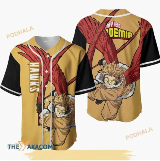 Discover Keigo Takami Hero Anime Anime 3D Baseball Jersey Shirt
